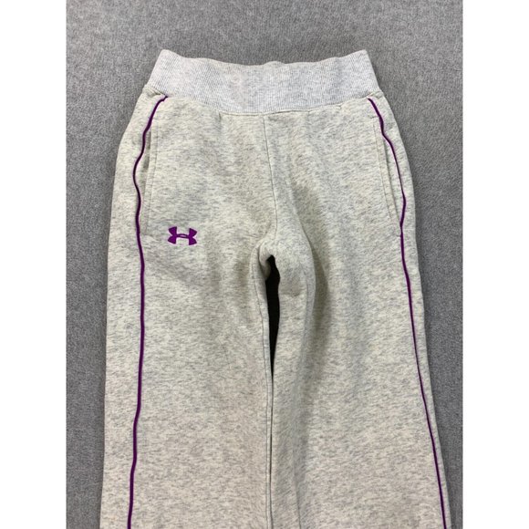 Under Armour Storm‎ Loose Fit Sweatpants (Youth Medium) Gray/Purple - Picture 2 of 14